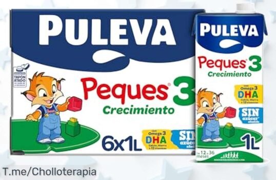 Gran oferta en Puleva Peques 3 con omega 3 y hierro para crecer sanos, sin azúcar y lleno de vitaminas ¡Aprovecha este chollo limitado, compra ya tu caja!