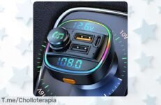 Haz que cada viaje sea épico con el transmisor FM Bluetooth 50: música instantánea y manos libres, aprovecha este ofertón limitado y transforma tu coche ahora mismo