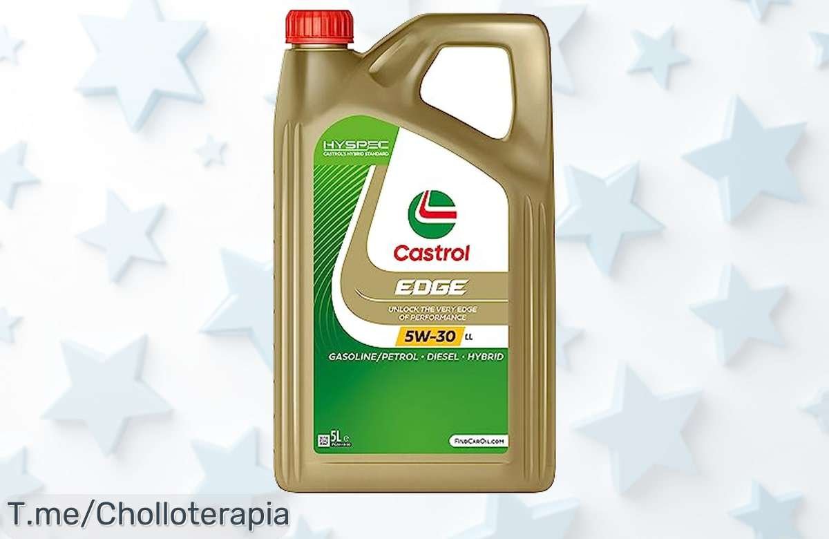 Haz que tu motor brille con Castrol EDGE 5W30 LL a precio loco y siente el rendimiento al máximo. ¡Aprovecha este ofertón limitado antes de que se acabe!