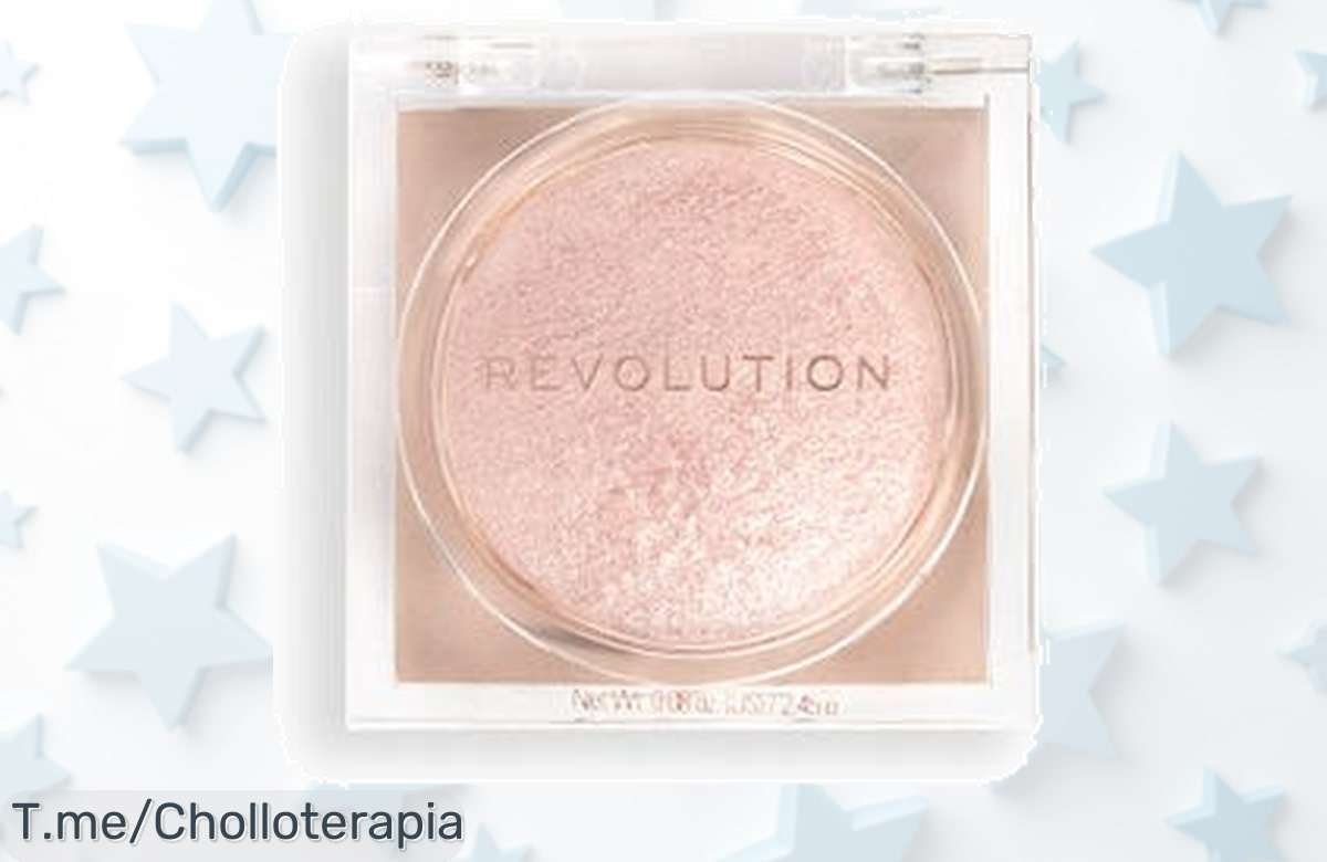 Haz que tu piel brille como nunca con el iluminador en polvo Beam Bright Highlighter REVOLUTION, ¡ofertón por tiempo limitado! No dejes pasar este super chollo.