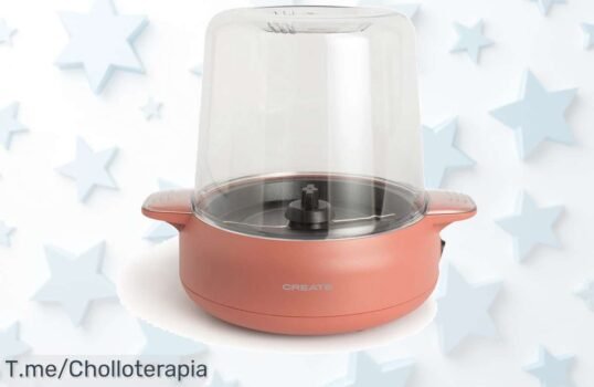 Haz tus noches de cine inolvidables con la increíble máquina de palomitas y fundidor de mantequilla, ¡super chollo a precio loco! Llévala a casa antes que se agote