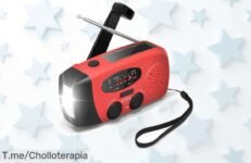 Hazte con tu radio de emergencia solar y cargador para camping a precio loco, ideal para aventuras al aire libre Aprovecha este ofertón antes de que se agote ¡Compra ya!