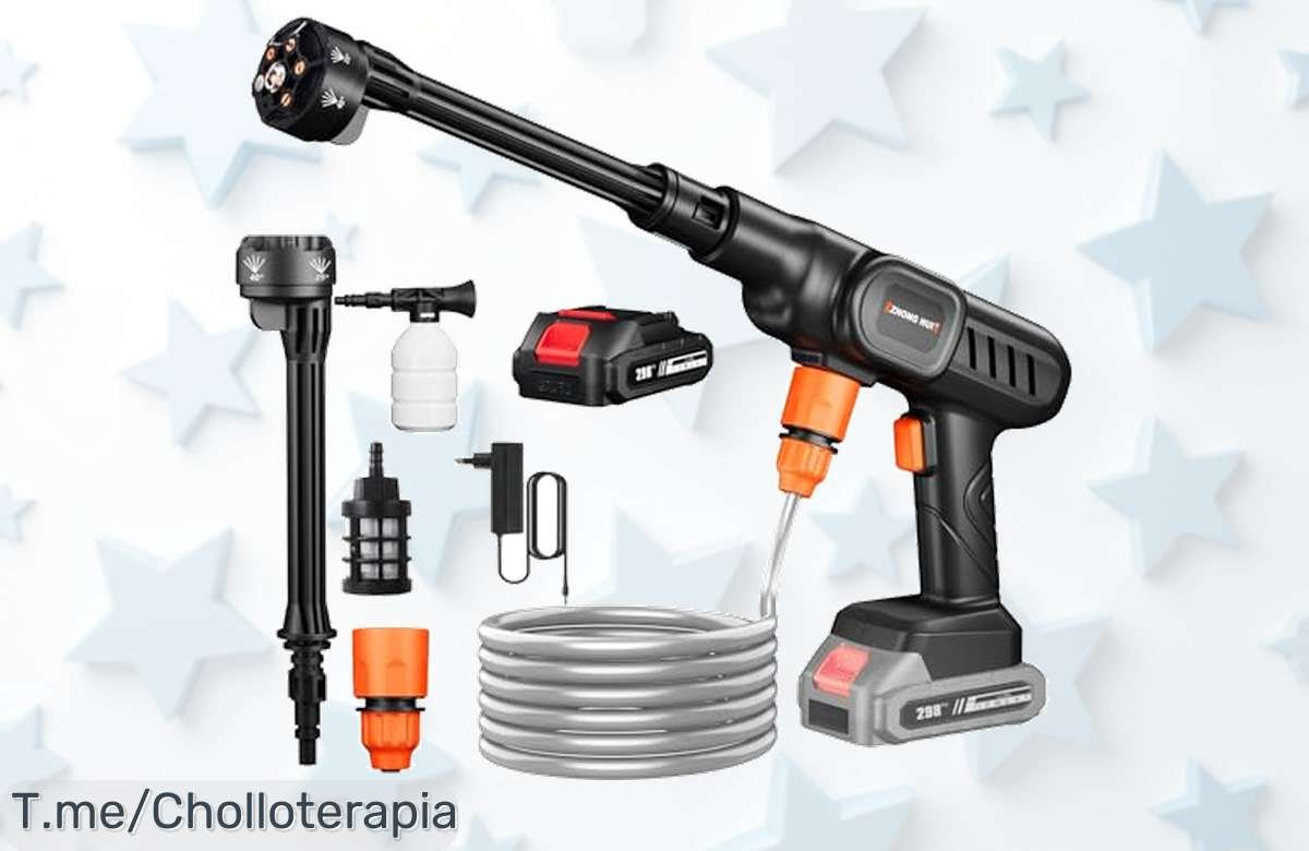 Hidrolimpiadora a precio loco con 60 bar de potencia y 6 modos de limpieza para dejar todo impecable, ¡apresúrate, oferta nunca vista solo por tiempo limitado!