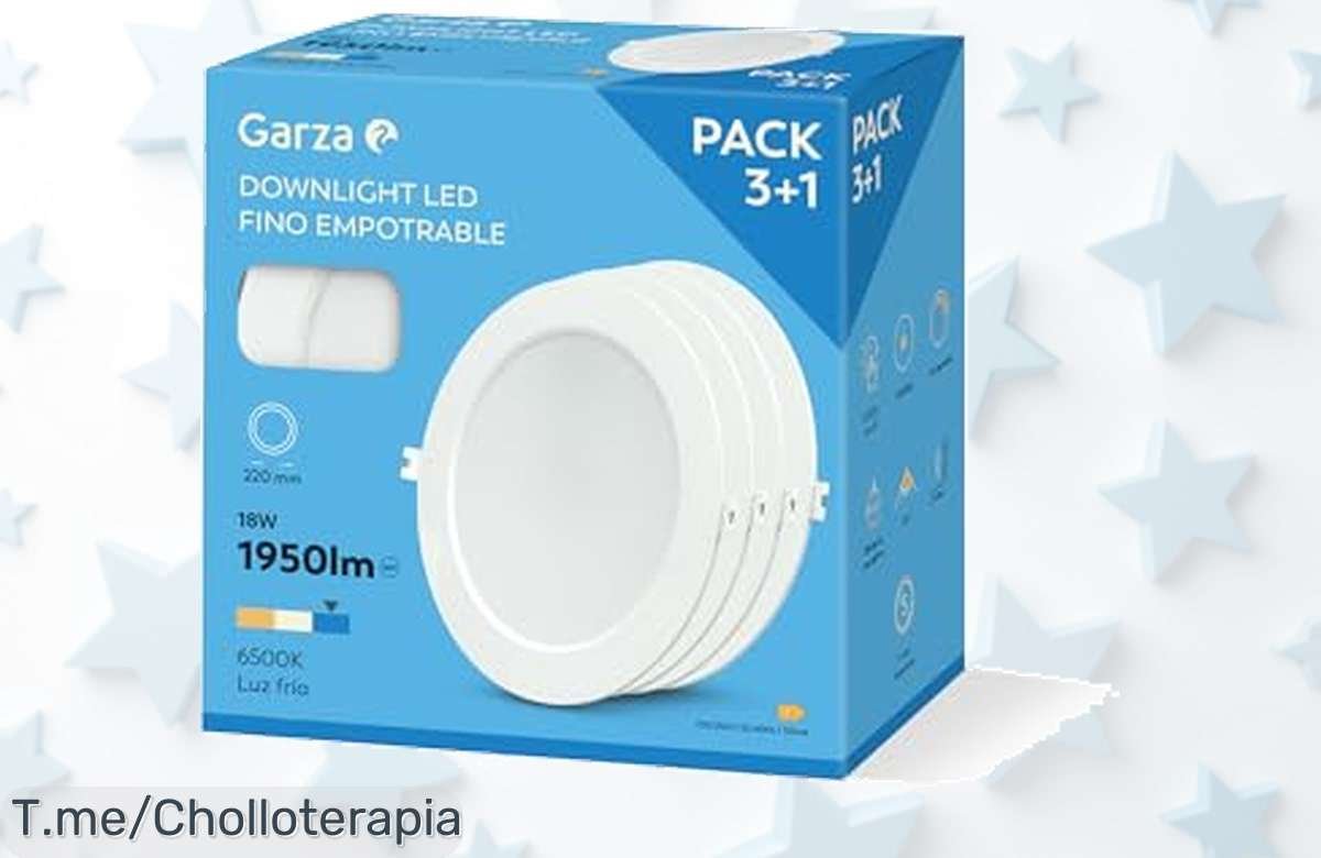 Ilumina Tu Hogar Con El Pack 3+1 De Downlights LED Ahorra Un 80% En Tu Factura Y Disfruta Este Super Chollo Que Se Agota Rápido ¡Compra Ya Antes Que Sea Tarde!