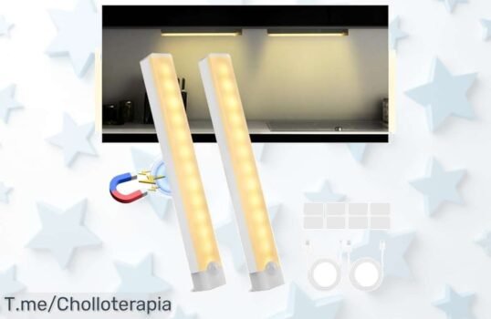 Ilumina tu hogar con el chollazo del siglo: 2 barras LED que se encienden solas y ahorran energía ¡Aprovecha este ofertón antes de que se acabe y no te quedes a oscuras!