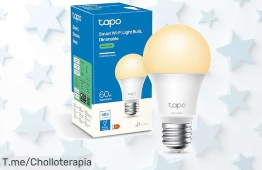 Ilumina tu hogar con la bombilla inteligente TPLink Tapo L510E a precio de ganga y controla todo desde tu móvil ¡Aprovecha este ofertón limitado antes de que se acabe!
