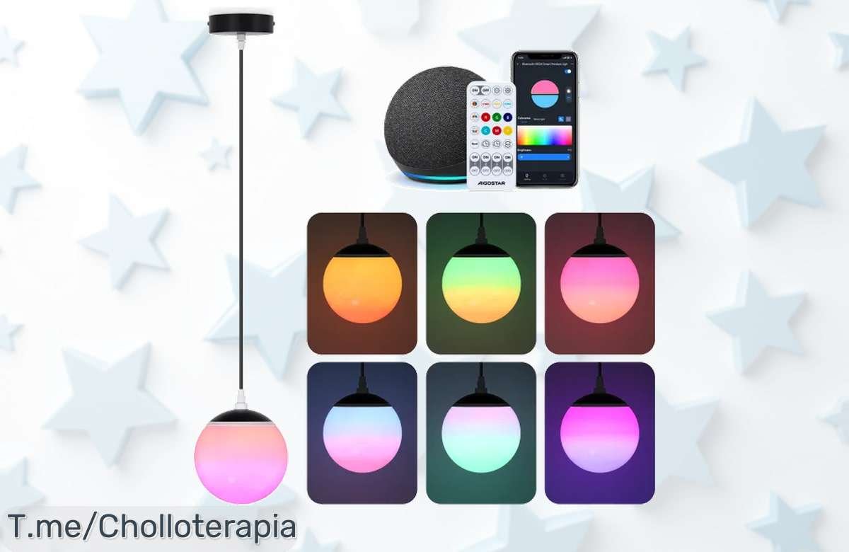 Ilumina tu hogar con la lámpara Aigostar Mesh, un super chollo controlable por voz que transforma cualquier espacio. ¡Aprovecha este ofertón y compra antes de que se agote!