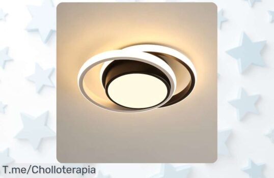 Ilumina tu hogar con la lámpara de techo LED más elegante y fácil de instalar, ¡super chollo limitado que no puedes dejar pasar! Dale ese toque especial a tu espacio ahora