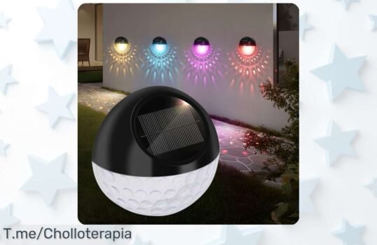 Ilumina tu jardín con los apliques solares mágicos que cambian de color, resistencia al agua y un super chollo: ¡4 piezas solo por tiempo limitado!