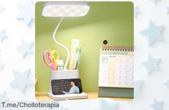 Ilumina tus días con la lámpara LED ajustable y recargable, ¡un super chollo que no puedes dejar pasar! Aprovecha esta oferta única antes de que se agote