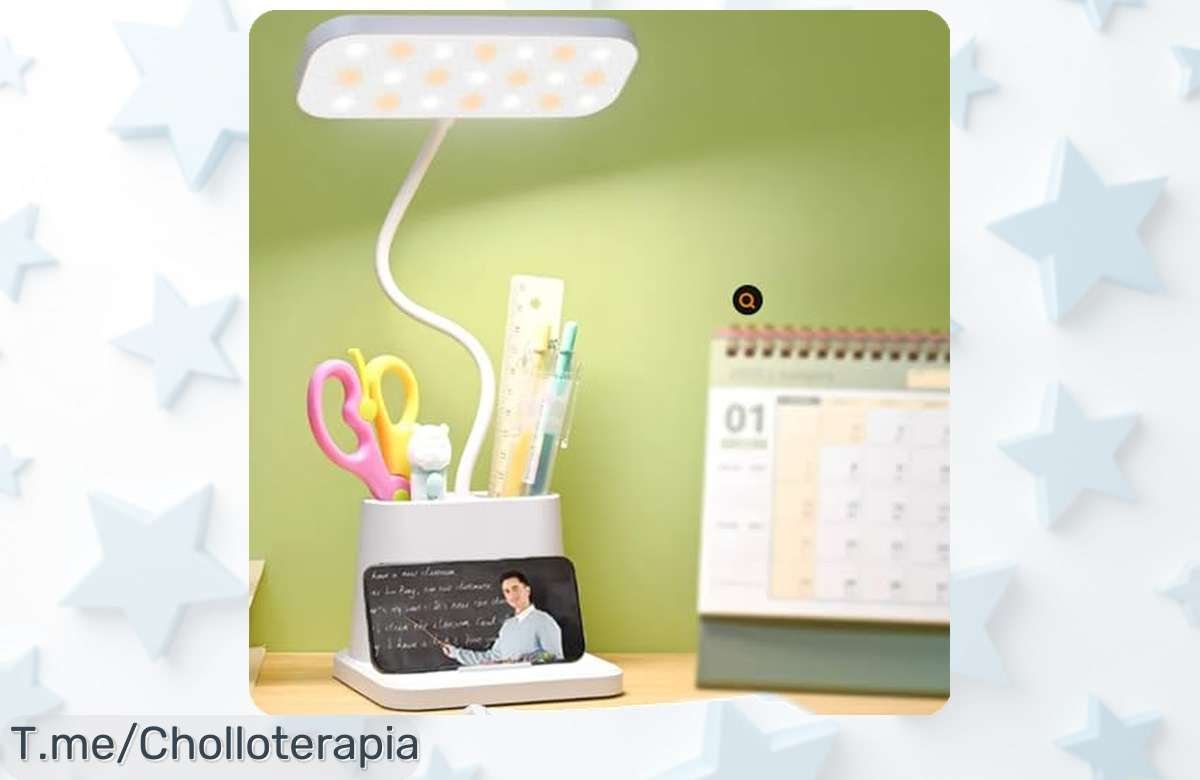 Ilumina tus días con la lámpara LED ajustable y recargable, ¡un super chollo que no puedes dejar pasar! Aprovecha esta oferta única antes de que se agote.