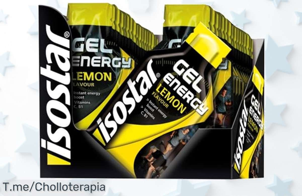 Impulsa tu energía al máximo con Gel Energético Isostar sabor limón – 24 unidades de pura vitalidad que te mantendrán siempre activo. ¡No dejes pasar este super chollo antes que se agoten!