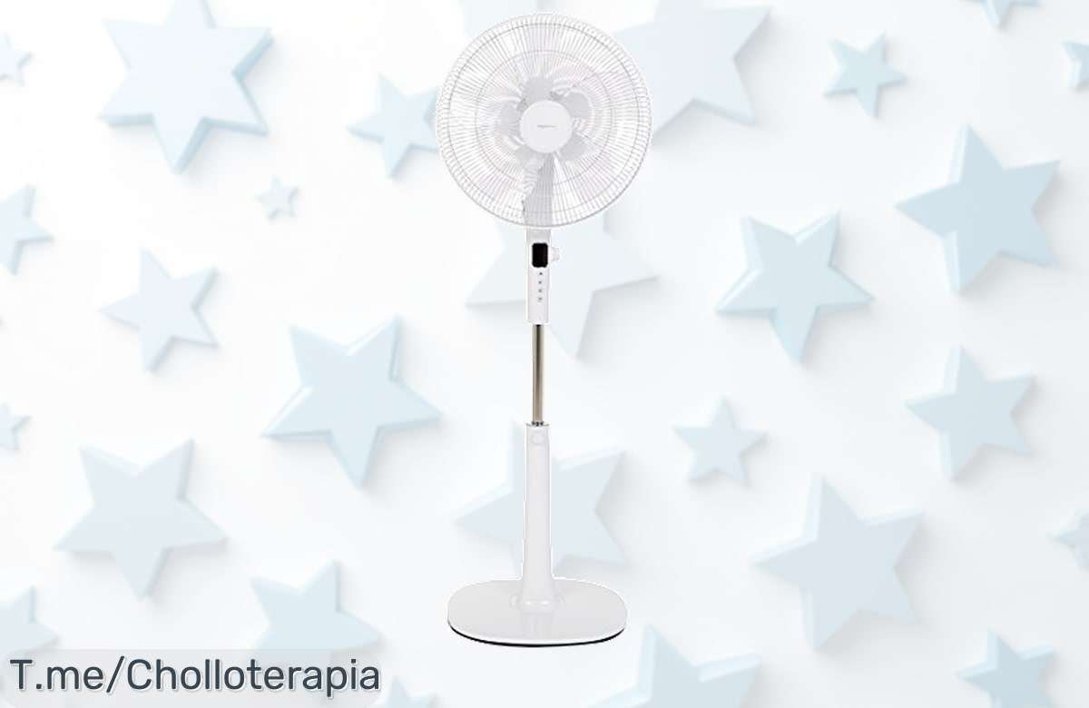 Impulsa tu frescura con el ventilador oscilante Amazon Basics: 12 velocidades y mando a distancia, ¡ofertón exclusivo por tiempo limitado! No dejes pasar este super chollo.