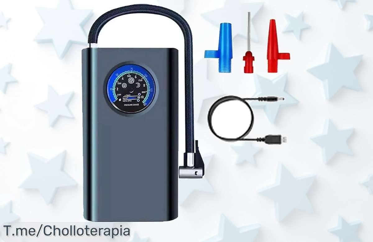 Inflador De Ruedas MDHL: Super Chollo Portátil Que Te Saca De Apuros, ¡Consíguelo Ya Antes De Que Se Agoten Y Nunca Más Te Quedes Atascado!