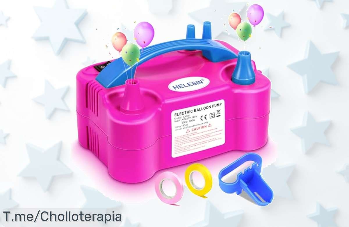 Inflador de Globos Eléctrico a Precio Loco: ¡Globos Listos en 3 Segundos para tus Fiestas! No Te Pierdas Este Ofertón Limitado, Compra Ahora Antes de Que Se Agoten.