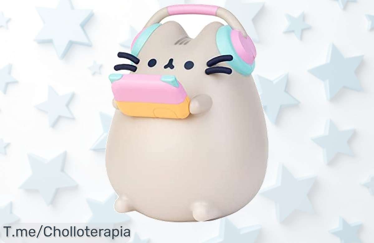 Lámpara Pusheen para tu escritorio gamer a un precio loco que iluminará tus noches con ternura. ¡No dejes escapar este super chollo, oferta limitada!