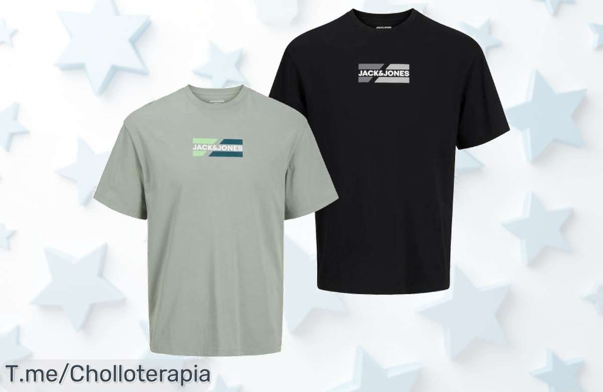 Llévate el pack de 2 camisetas Jack & Jones a un precio loco, fresquitas y cómodas para este verano. ¡Apresúrate, oferta limitada que no querrás perder!