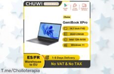 ¡Llévate el portátil CHUWI GemiBook XPro a un precio loco y navega con su velocidad WiFi 6! No dejes pasar este ofertón, ¡compra ya antes que se agote!