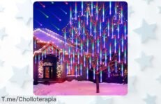 Luces de lluvia RGB a precio loco: transforma tu jardín en un espectáculo mágico y brillante estas fiestas ¡No te quedes sin el tuyo, oferta limitada!