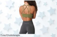 Maximiza tu entrenamiento con el sujetador NVGTN Galaxy, que resalta tus curvas y transpira contigo ¡Atrapa este ofertón único antes de que se agote!
