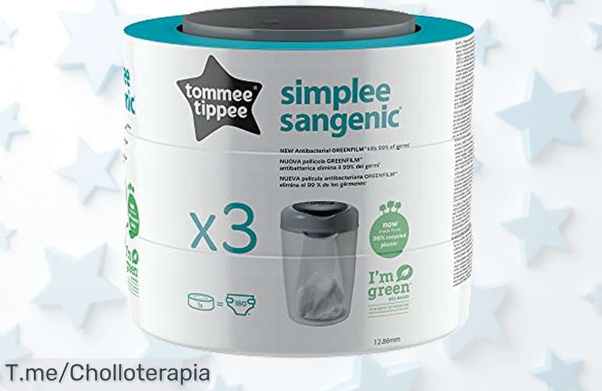 Mega chollo de recambios Tommee Tippee, elimina 99% de gérmenes y olores con facilidad. ¡Aprovecha esta oferta única y lleva el control a casa! Compra ya antes que se acaben.