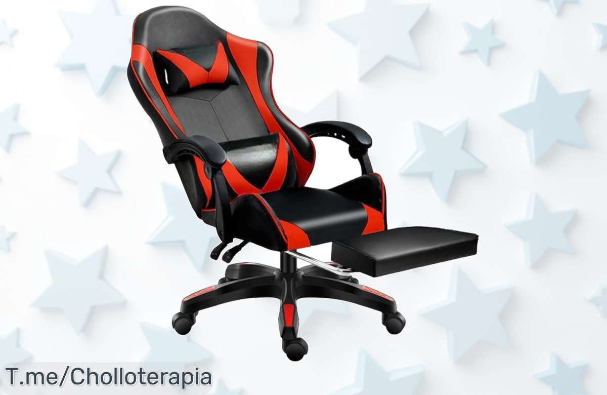 Mejora tu experiencia gaming con nuestra increíble silla giratoria ergonómica, diseño moderno y comodidad única. ¡Aprovecha este ofertón limitado y compra ya!