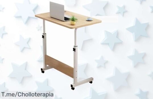 Mesa de Ordenador Ajustable y Portátil a Precio Loco: ¡Ruedas para Moverla Fácil y Diseño que se Adapta a Ti! Aprovecha Este Ofertón Único, Solo por Tiempo Limitado