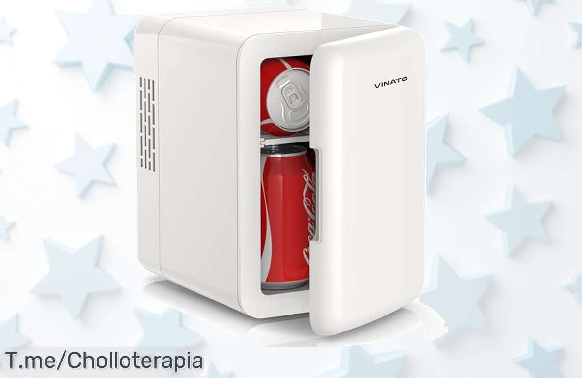 Mini frigo mágico que enfría y calienta, ideal para casa o coche. Super chollo de 4L que refresca tu vida a un precio loco. ¡Compra ya antes de quedarte sin él!