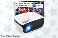 Mini proyector 1080P Full HD a un precio loco, imágenes vibrantes y sonido HiFi para disfrutar en casa ¡Aprovecha esta oferta limitada antes de que se acabe!