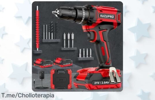 No Te Pierdas Este Super Chollo Del Taladro Batería 21V Con 2 Baterías Y 14 Accesorios A Precio Loco, ¡Haz Tu Pedido Ya Antes De Que Se Agote!