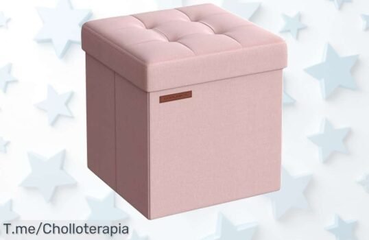 No dejes escapar el super chollo del SONGMICS Puff Rosa, cómodo y multifuncional que se monta en segundos ¡Aprovecha esta oferta única antes de que desaparezca!