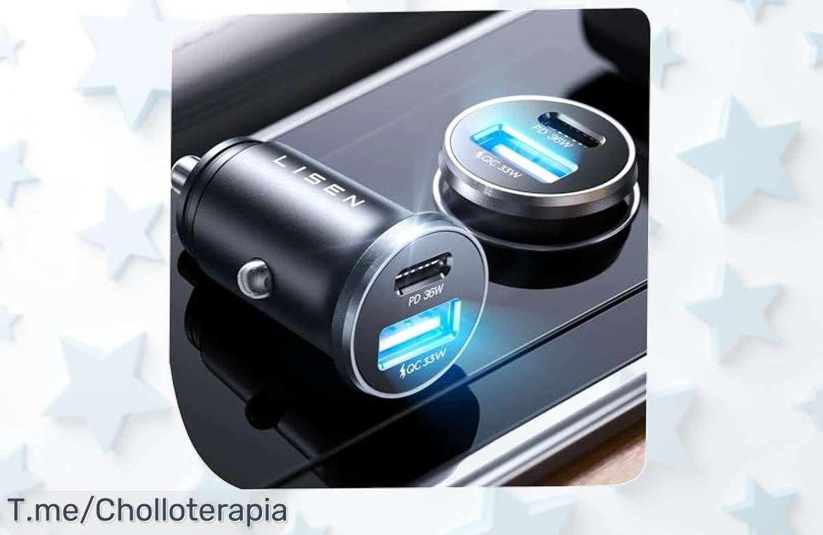 ¡No dejes escapar este ofertón! Cargador de coche LISEN a un precio loco, carga rápida y potente para tu móvil en cualquier lugar. ¡Aprovecha antes que se acabe!