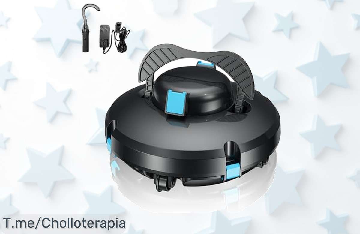 No dejes pasar este ofertón: Robot limpiafondos Vozascly con doble motor y 130 min de autonomía a un precio loco. ¡Actúa rápido, tu piscina lo necesita antes que se agote!