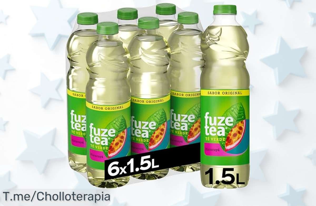 No te pierdas este super chollo: Fuze Tea Té Verde Maracuyá, pack de 6 botellas sin teína que refrescan tus fiestas. ¡Compra ahora antes de que se agote esta oferta nunca vista!