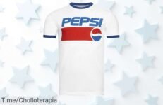 No te pierdas la camiseta PEPSI 1991 Ringer Tee en rebaja brutal, un super chollo para lucir con estilo retro ¡Compra ahora antes de que se agote!