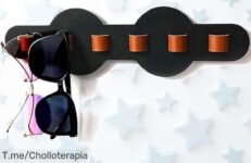 Organiza tus gafas con este soporte de pared de madera: un ofertón que decora tu hogar y regala estilo ¡No esperes más, las unidades son limitadas!