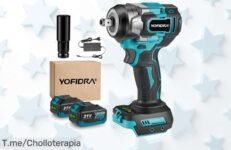 Potencia Brutal Con La Yofidra Llave De Impacto A Batería 600Nm, Trabaja Sin Esfuerzo Y Aprovecha Este Ofertón Único Que No Puedes Dejar Pasar ¡Compra Ya!