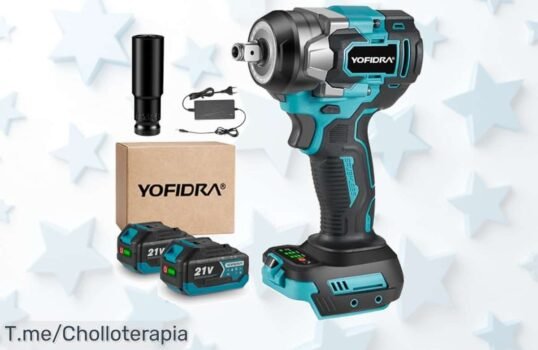 Potencia Brutal Con La Yofidra Llave De Impacto A Batería 600Nm, Trabaja Sin Esfuerzo Y Aprovecha Este Ofertón Único Que No Puedes Dejar Pasar ¡Compra Ya!