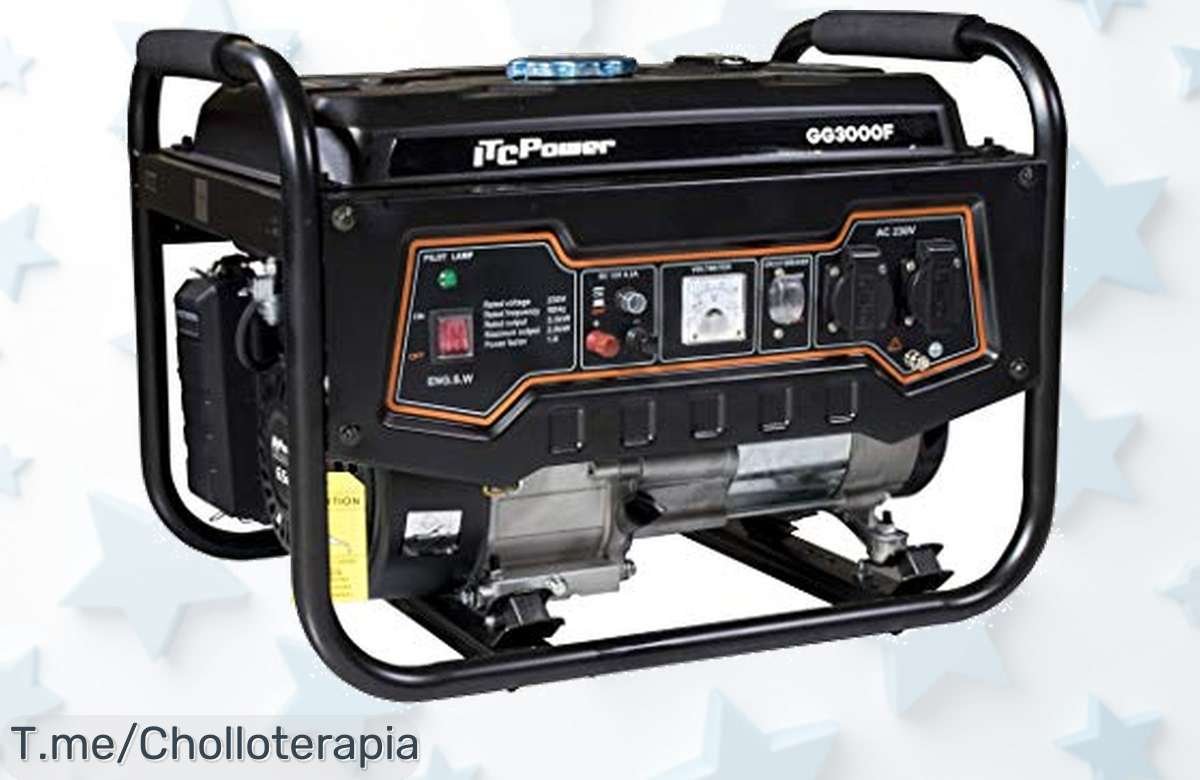 Potencia Tu Energía Con El Generador ITCPower ITGG3000F A Un Precio Loco: 2.5 kW De Fuerza Y Bajo Ruido, ¡Aprovecha Este Ofertón Antes De Que Se Agoten!