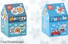 Potencia la mente de tus peques con APLI Kids Memory y Puzzle: ¡Un super chollo para que aprendan jugando! No dejes pasar esta oferta única, compra ahora antes que se agote