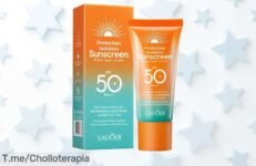 Protección Solar FPS 50+ PA+++ a un precio de locura, resiste al agua y sudor para que brilles sin preocupaciones ¡Aprovecha este ofertón antes que se agote!