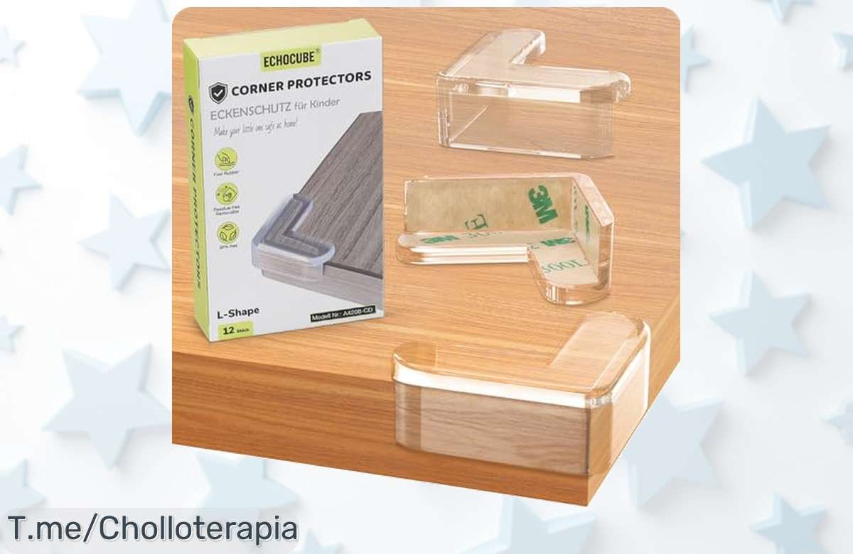 Protege a tu bebé con ECHOCUBE: 12 Protectores de Esquinas Transparentes a un Precio Loco, mejora la seguridad en casa y olvídate de los golpes. ¡Aprovéchalo ya antes que se acabe!