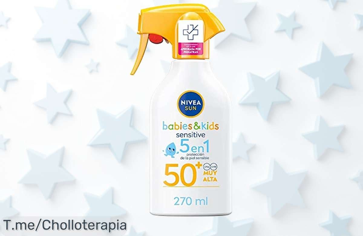 Protege a tus peques bajo el sol con NIVEA SUN Babies & Kids FP50+, un super chollo para su piel sensible, ¡ofertón en precio loco solo por tiempo limitado!