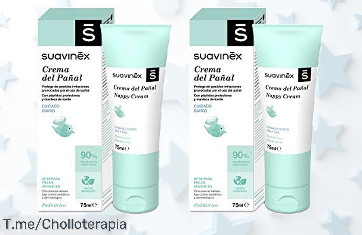 Protege la piel de tu bebé con el super chollo del pack 2 x Crema Pañal Suavinex a precio loco y dile adiós a irritaciones. ¡Compra ya antes que se agoten!