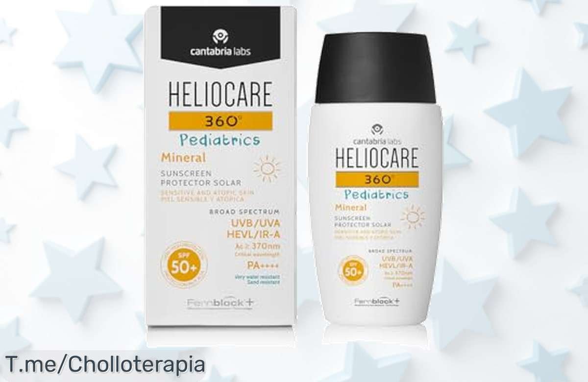 Protege la piel de tus peques con Heliocare 360º Pediatrics SPF 50+ a un precio loco. ¡Cuidado sin residuos y oferta limitada, no te quedes sin el super chollo!