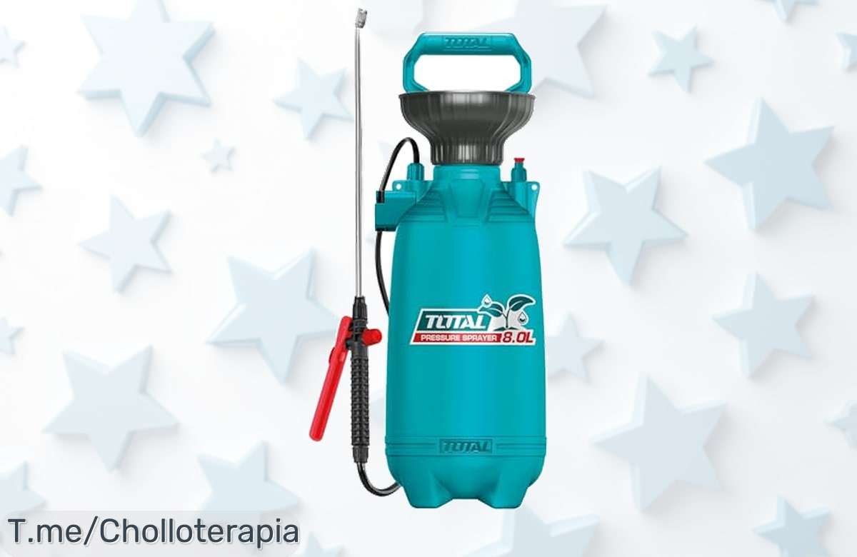 Pulverizador a presión de 5 litros en oferta única: pulveriza sin esfuerzo, disfruta con seguridad y aprovecha este super chollo antes de que se agote. ¡Compra ya!