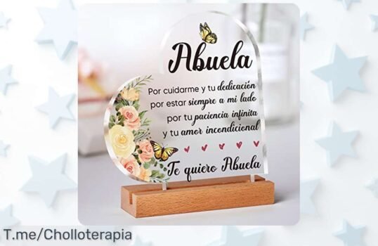 Regalo Único para Abuela: Placa Acrílica Llena de Amor, ¡Super Chollo que No Puedes Dejar Pasar! Hazla Sonreír y Asegura Tu Pedido Ya Antes de Que Se Agote