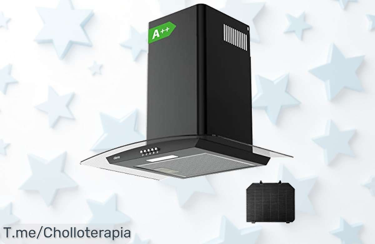 Renueva tu cocina con la campana extractora CIARRA: 650 m³/h y luz LED sin ruidos, ¡solo por tiempo limitado a un precio loco! No te quedes sin el super chollo, compra ya.