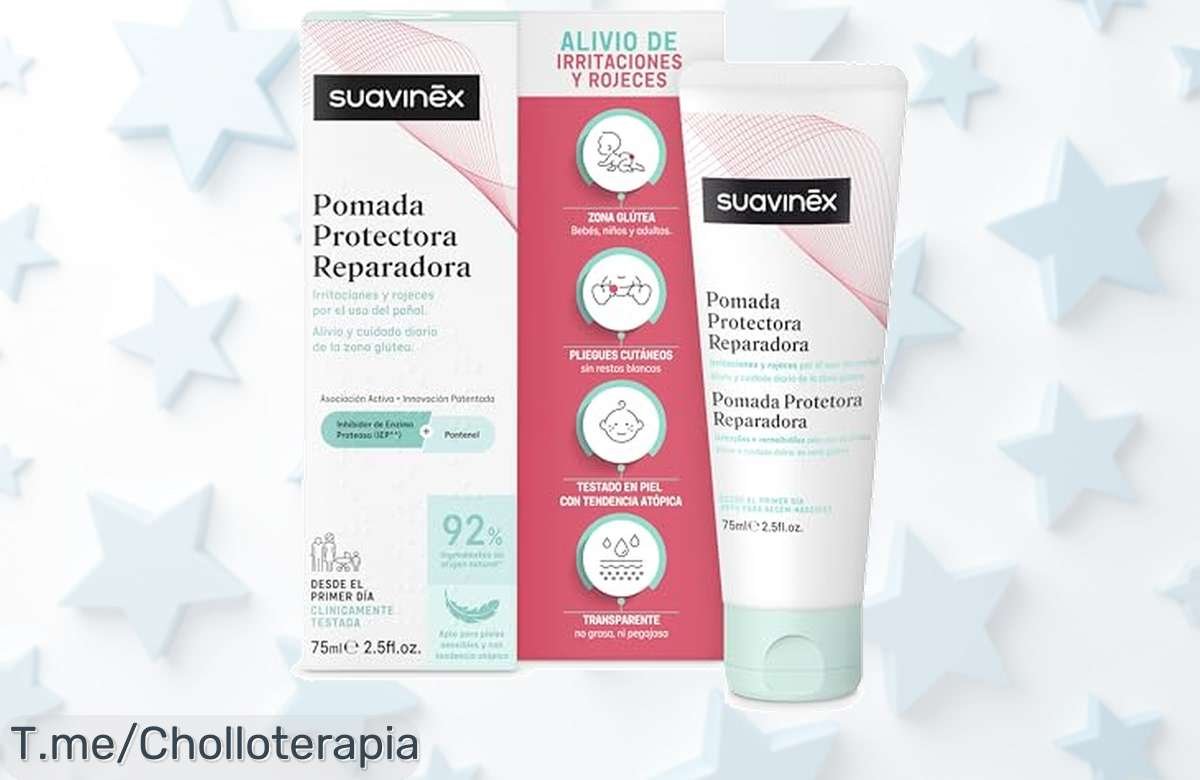 Repara la piel de tu bebé con Suavinex a precio loco y disfruta de su poder natural que alivia irritaciones en un abrir y cerrar de ojos. ¡Actúa ya, oferta limitada!