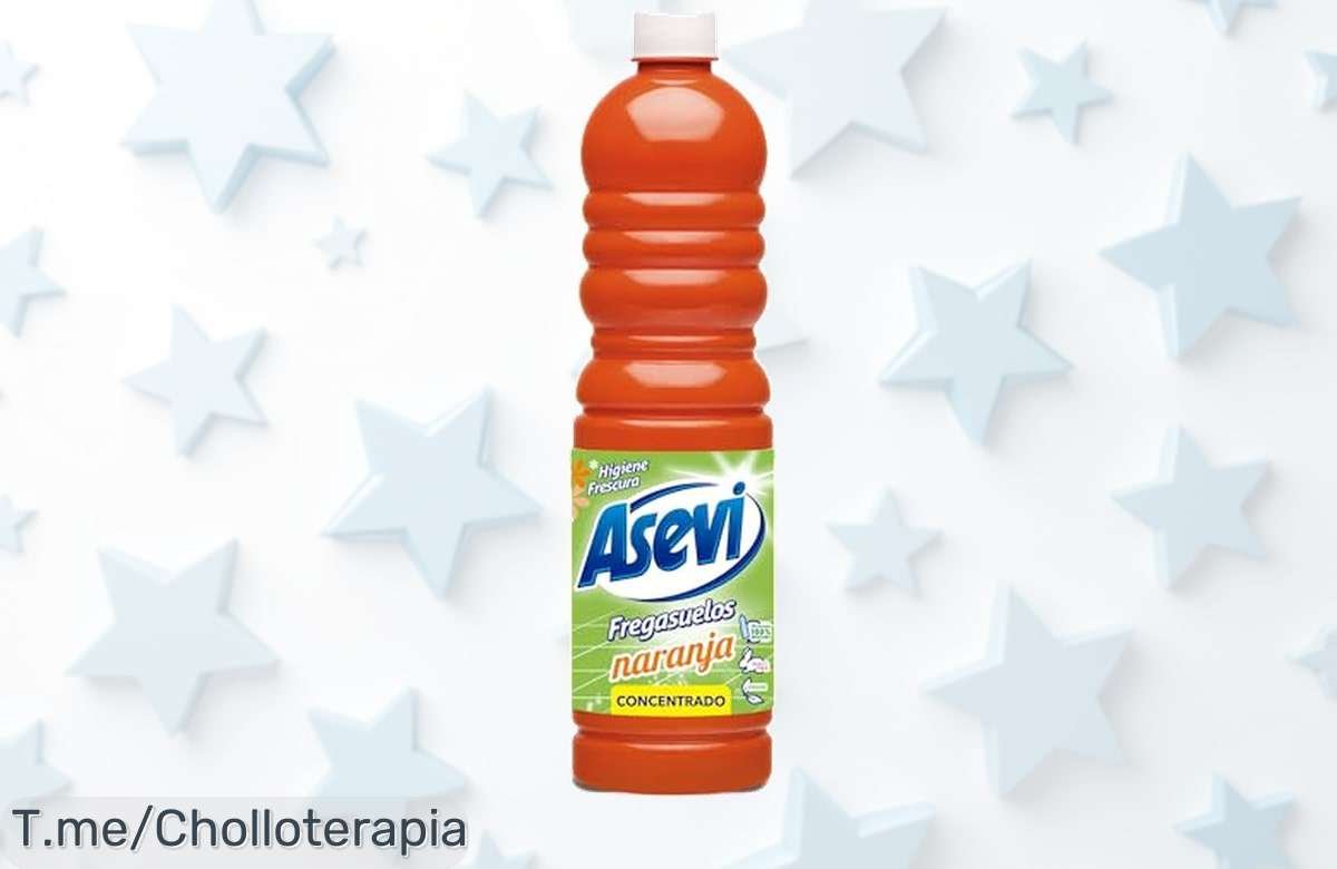 Revitaliza tu hogar con el Asevi Fregasuelos Perfumado Naranja, limpieza profunda y brillo espectacular a un precio loco. ¡Solo por tiempo limitado, hazlo tuyo ya!